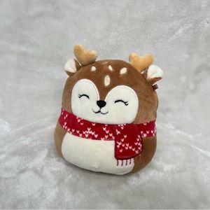 Free w/ another purchase! / Mini Christmas Squishmallow Dawn with a red scarf